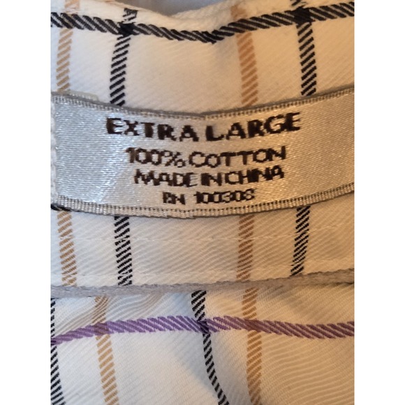 Peter Millar Performance Shirt Mens XL White‎ Plaid Check Stretch Button Down - Picture 4 of 7